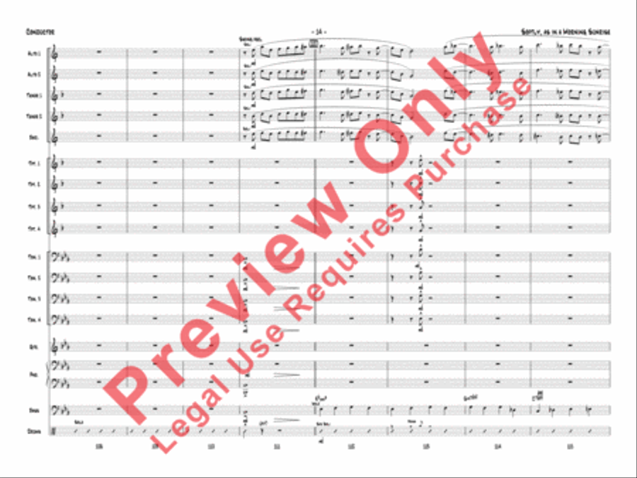 Softly, As in a Morning Sunrise Jazz Ensemble scores gallery preview page 17