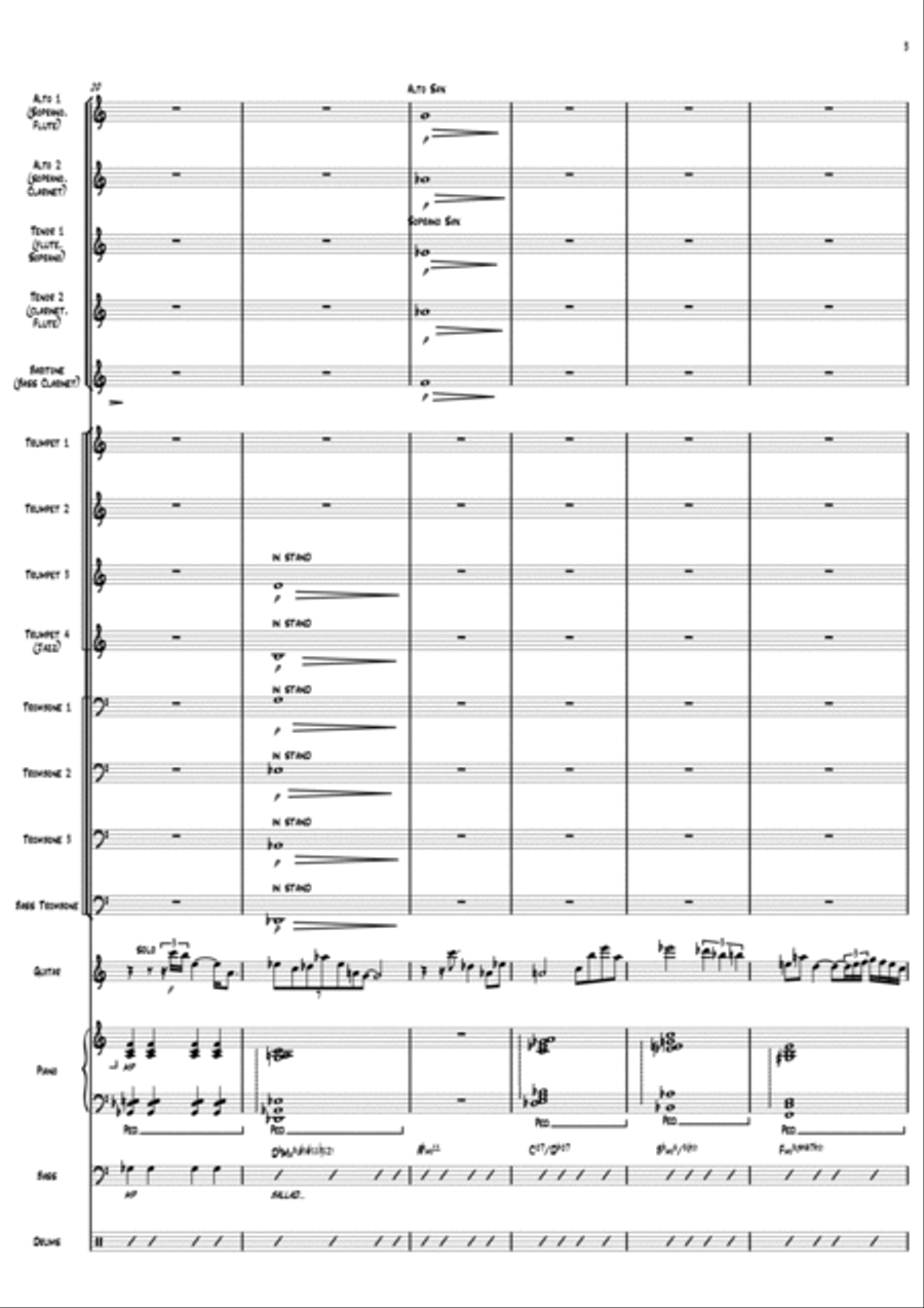 September 11th Jazz Ensemble scores gallery preview page 3