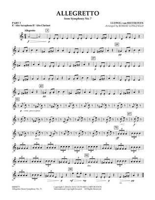 Allegretto (from Symphony No. 7) - Pt.3 - Eb Alto Sax/Alto Clar.