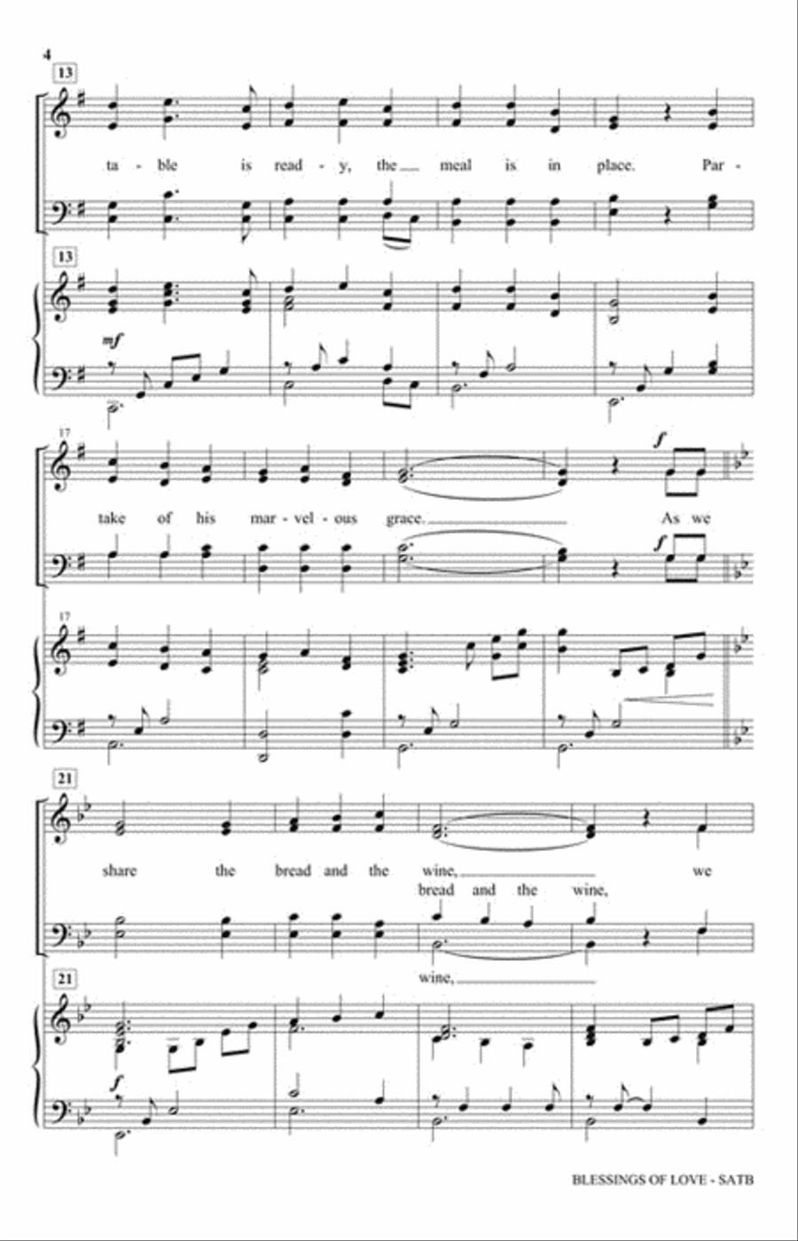Blessings of Love 4-Part scores gallery preview page 3