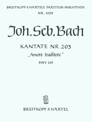 Cantata BWV 203 "Amore traditore"