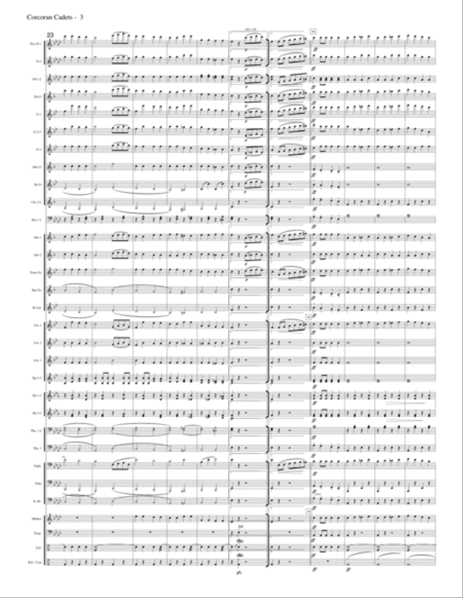The Corcoran Cadets Concert Band scores gallery preview page 4