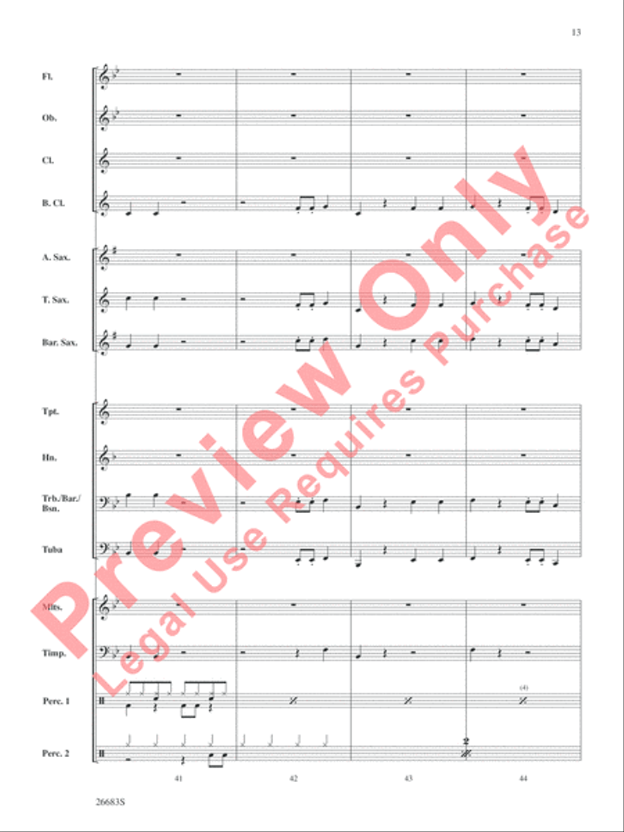 Guantanamera Concert Band scores gallery preview page 14