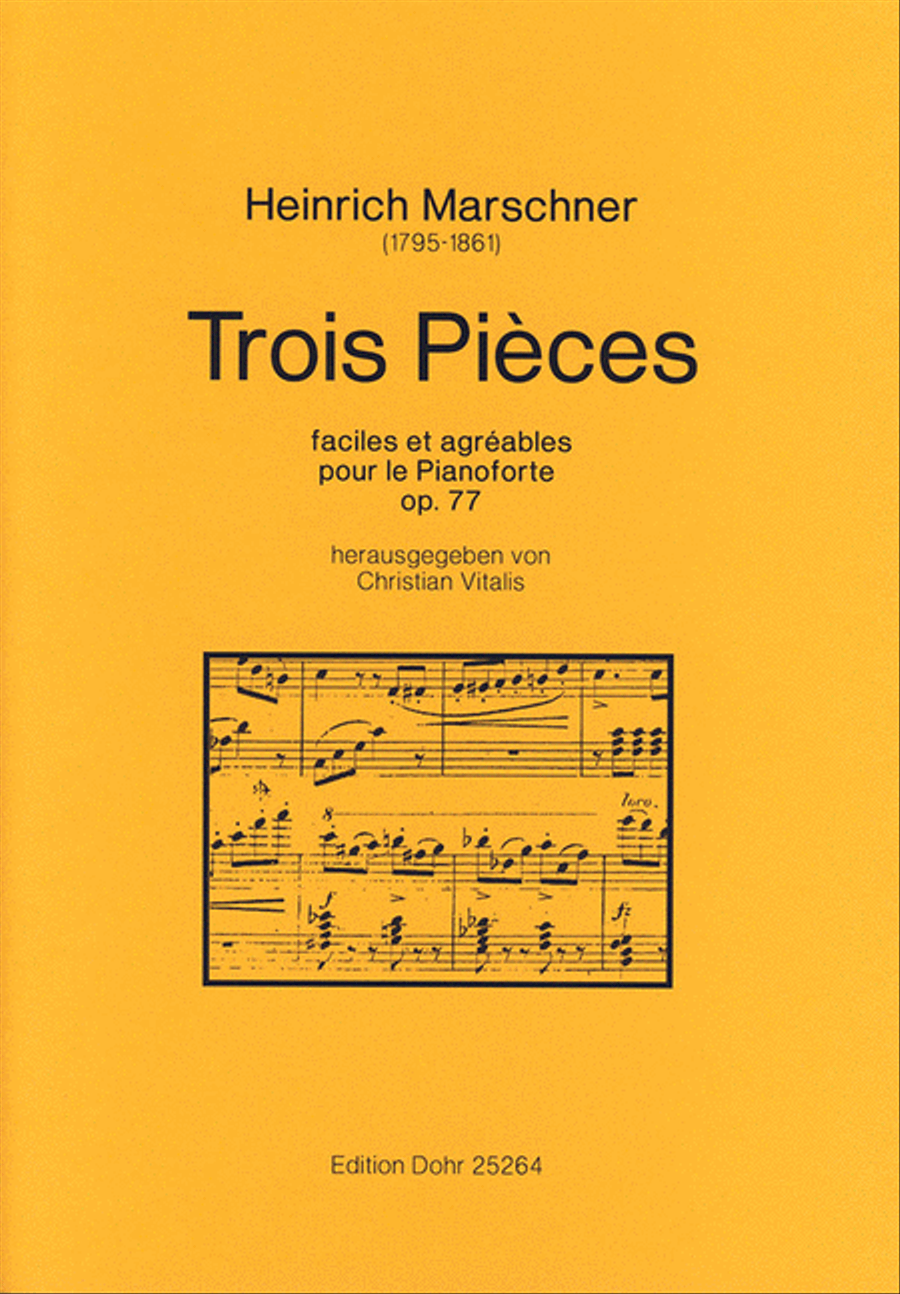 Trois Pièces faciles et agréables pour le Pianoforte op. 77 Piano Solo scores gallery preview page 1