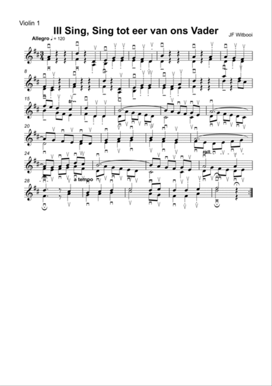 Violin Trio mov III Allegro String Trio scores gallery preview page 2