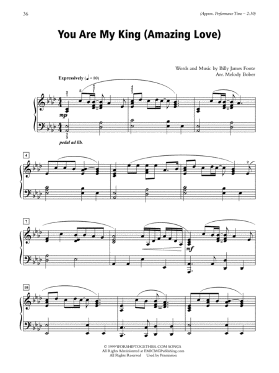 A Call to Praise Piano Solo scores gallery preview page 10