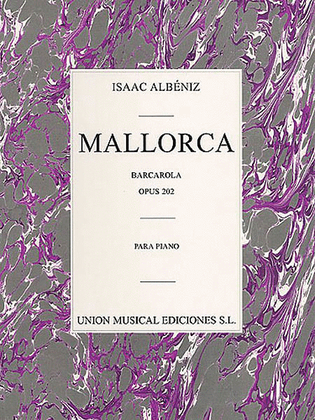 Albeniz Mallorca Barcarola Op.202 Piano