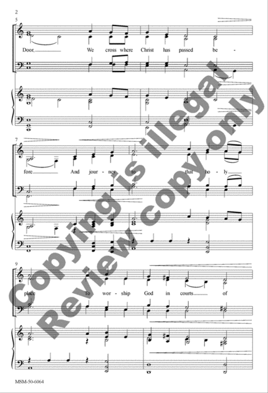 In Peace, in Peace, Through Christ the Door 4-Part scores gallery preview page 3