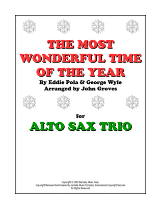 Book cover for The Most Wonderful Time Of The Year