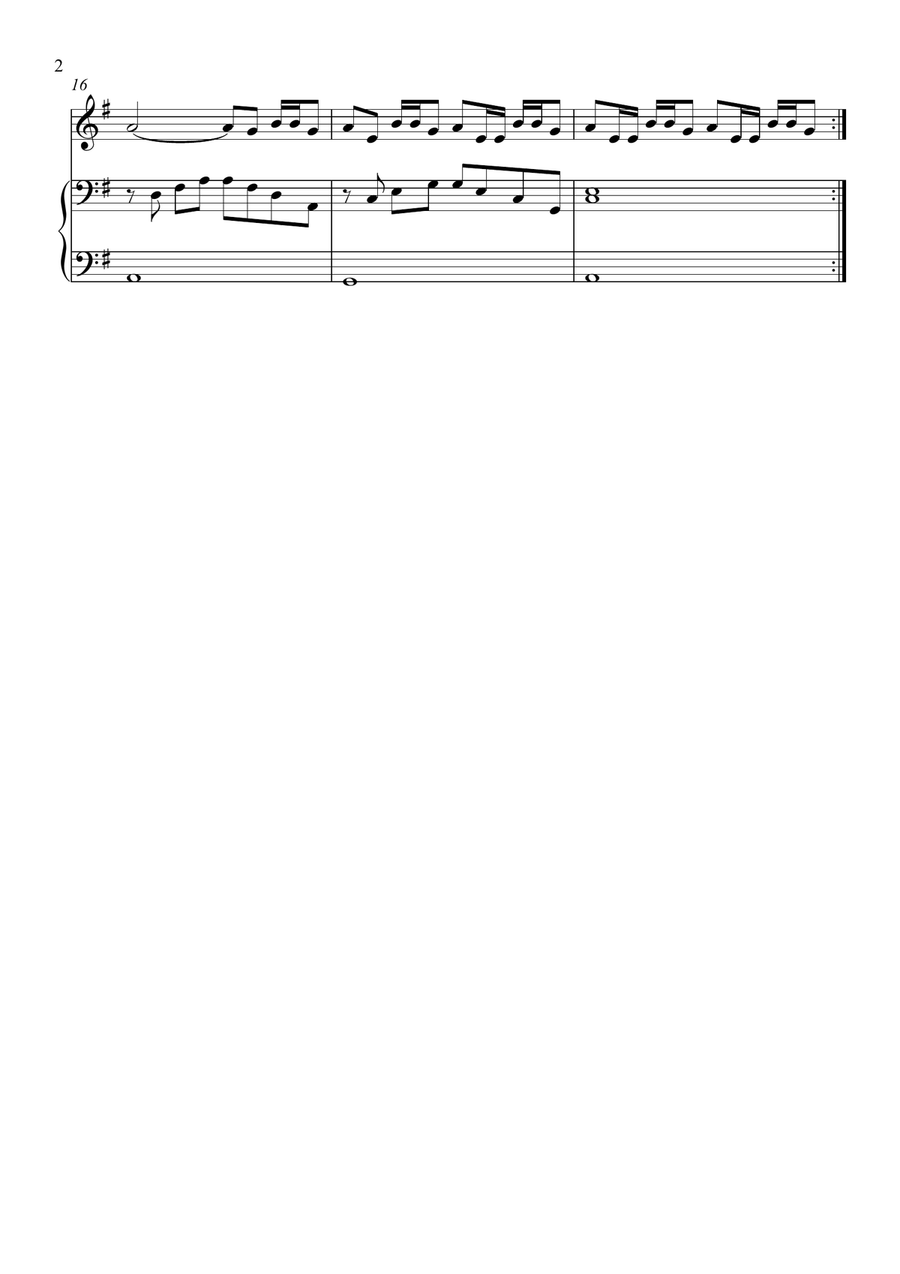 Bad Bunny Flute Solo scores gallery preview page 2