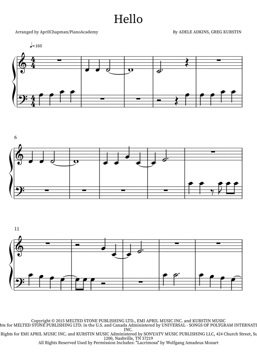 Hello Part scores gallery preview page 1