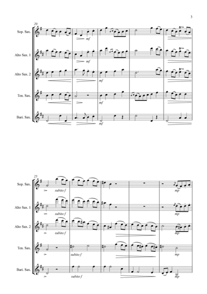 Gavotte - for Saxophone Quartet image number null