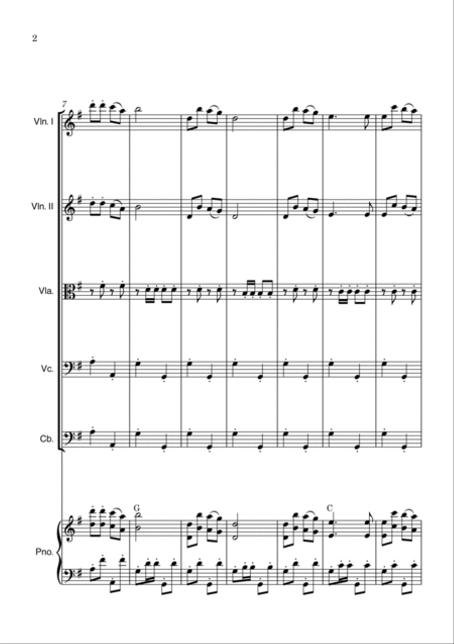 Jingle Bells String Quintet scores gallery preview page 2