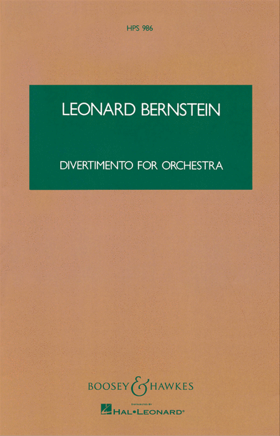 Book cover for Divertimento for Orchestra