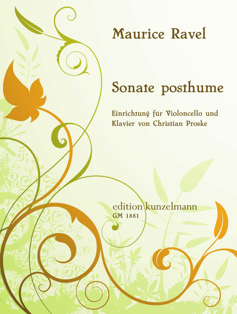 Sonata posthume pour Violoncelle et PIano