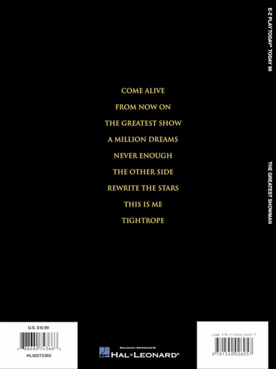The Greatest Showman The Greatest Showman Electronic Keyboard scores gallery preview page 6