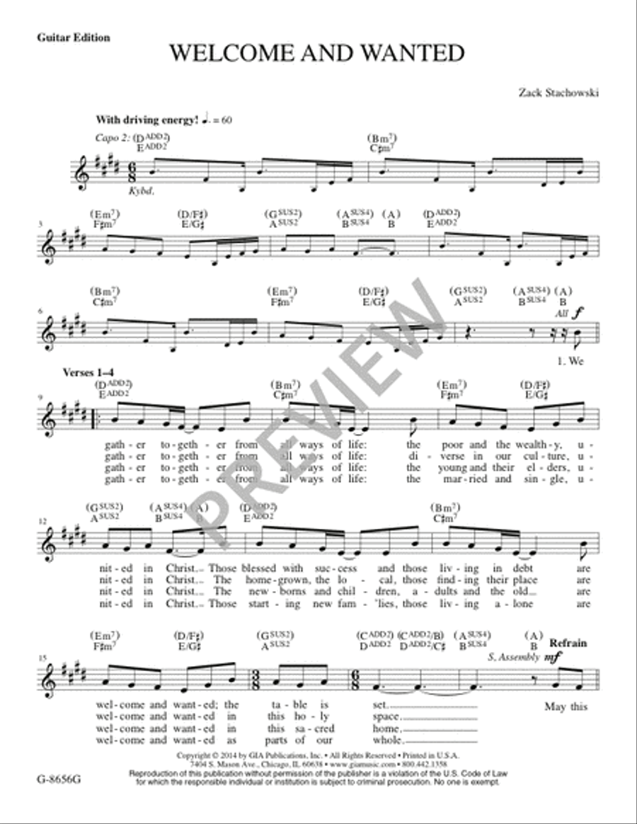 Welcome and Wanted - Guitar edition Guitar scores gallery preview page 2