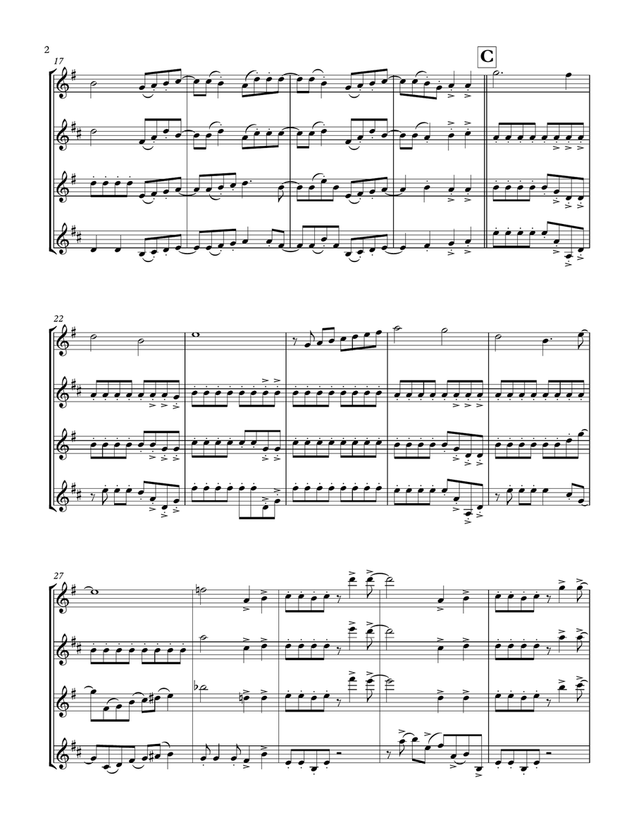 St. Elsewhere Woodwind Quartet scores gallery preview page 2