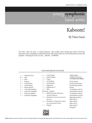Kaboom!: Score