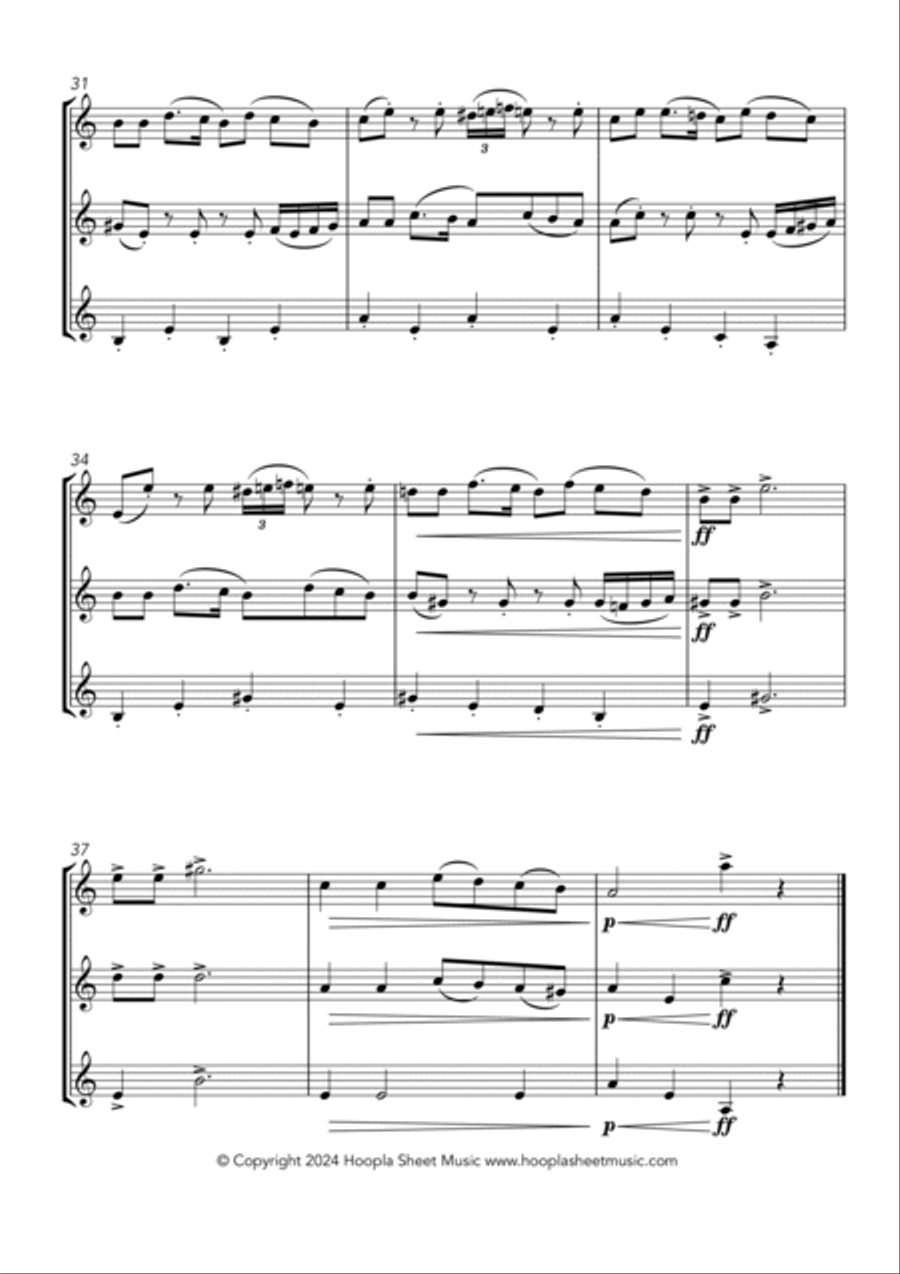 Hava Nagila Trumpet Solo scores gallery preview page 4
