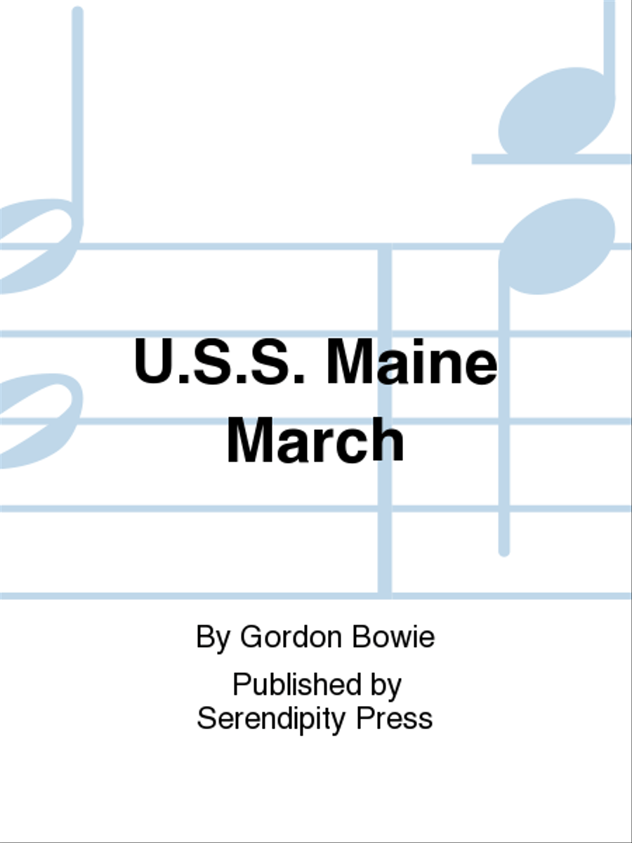 USS Maine March USS Maine March Concert Band scores gallery preview page 1