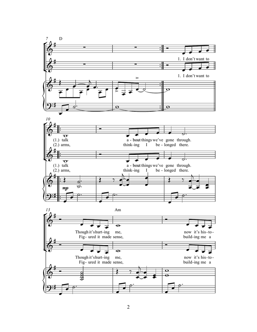 The Winner Takes It All (arr. Rick Hein) 2-Part scores gallery preview page 2