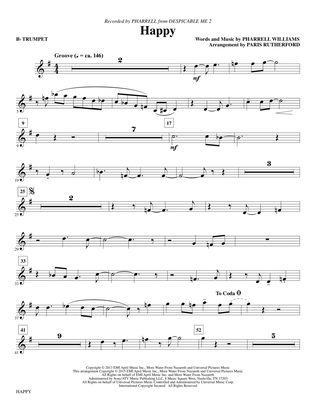 Happy (arr. Paris Rutherford) - Bb Trumpet