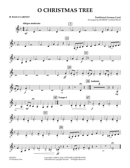 O Christmas Tree - Bb Bass Clarinet