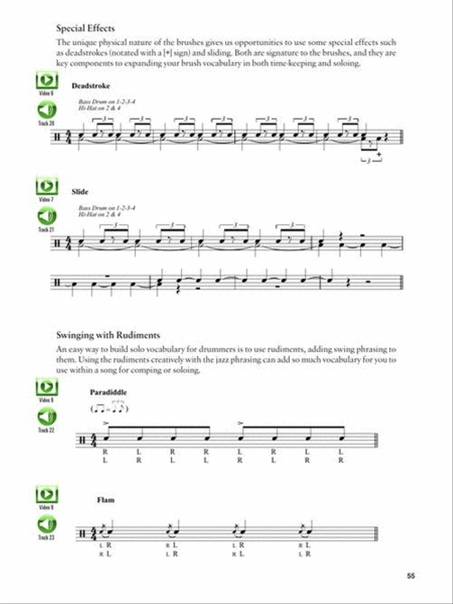 Jazz Brushes for the Modern Drummer Drums scores gallery preview page 9
