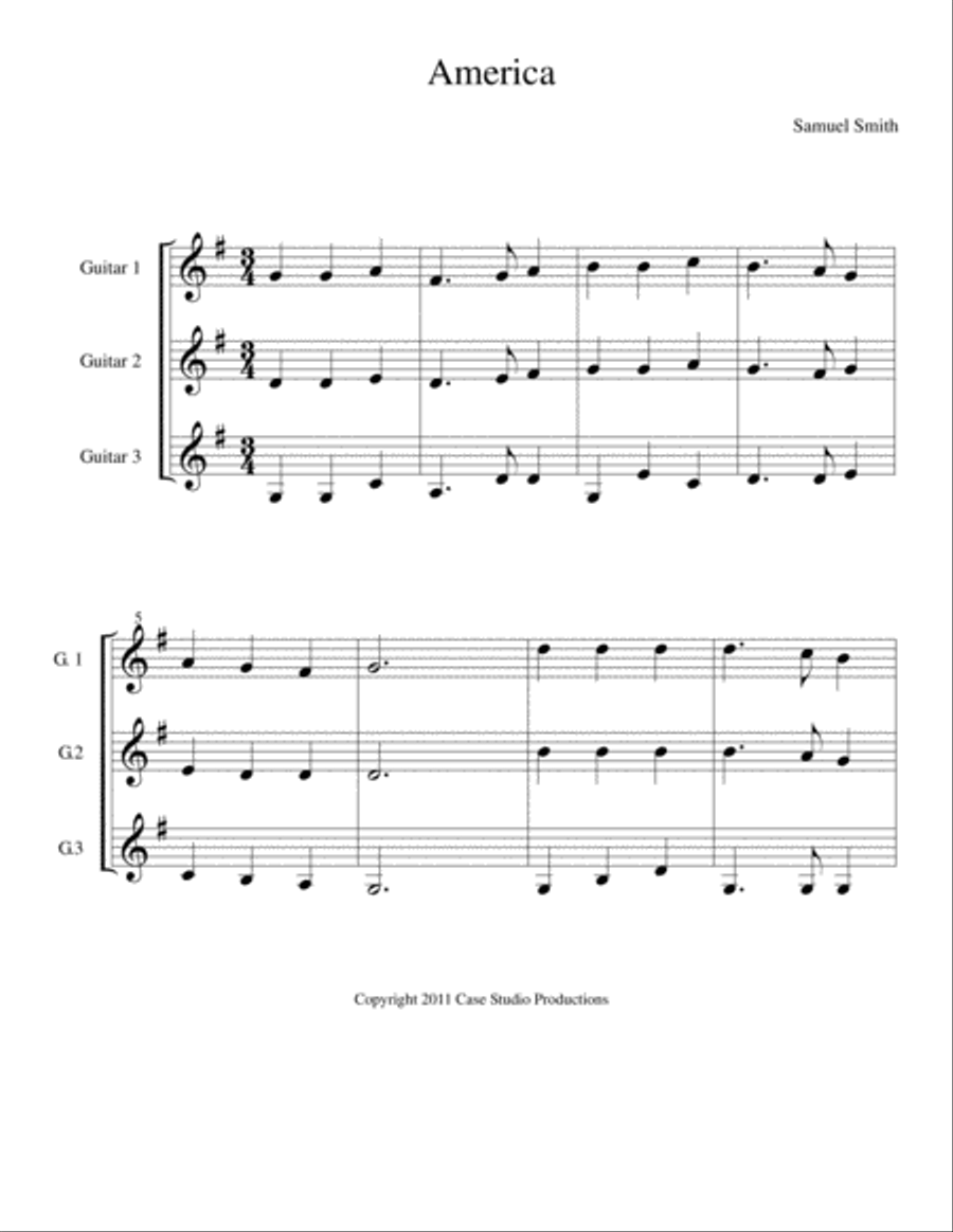 Hymns For Guitar Trio book I Small Ensemble scores gallery preview page 6