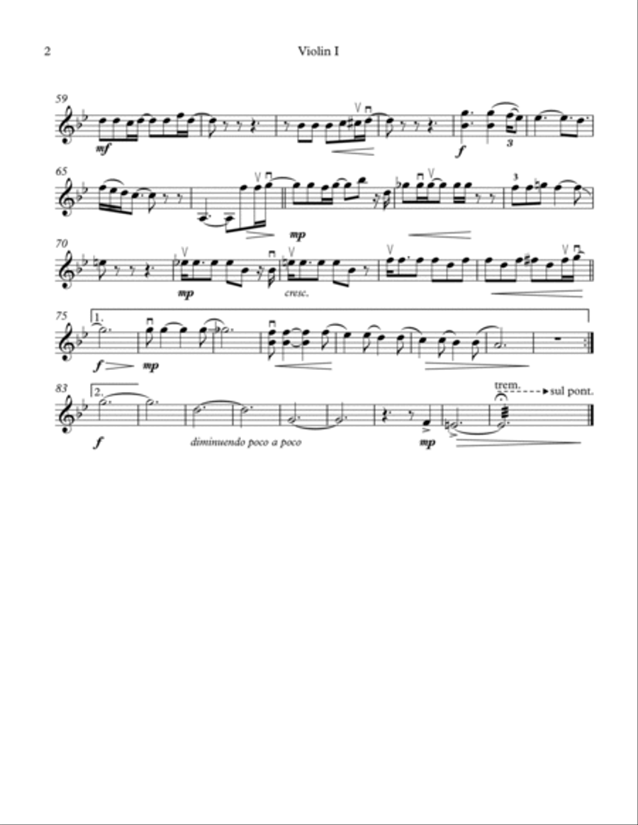 Shine On You Crazy Diamond (Parts 1-5) String Quartet scores gallery preview page 6