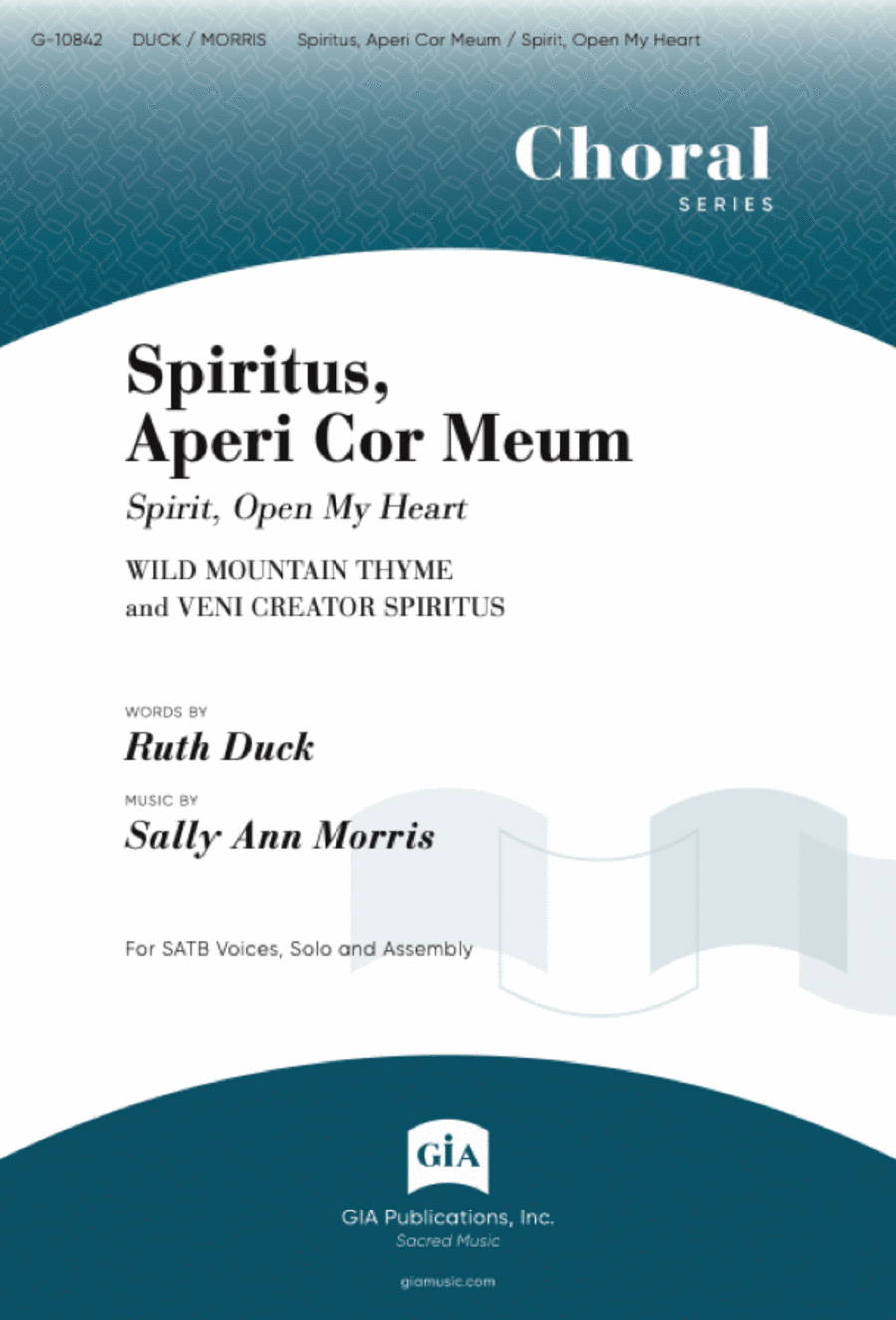 Spiritus, Aperi Cor Meum 4-Part scores gallery preview page 1