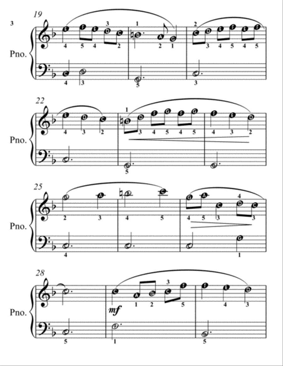Petite Classics for Easiest Piano Booklet M2 Easy Piano scores gallery preview page 5