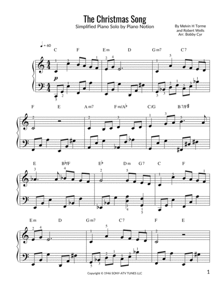 The Christmas Song (Piano Solo)