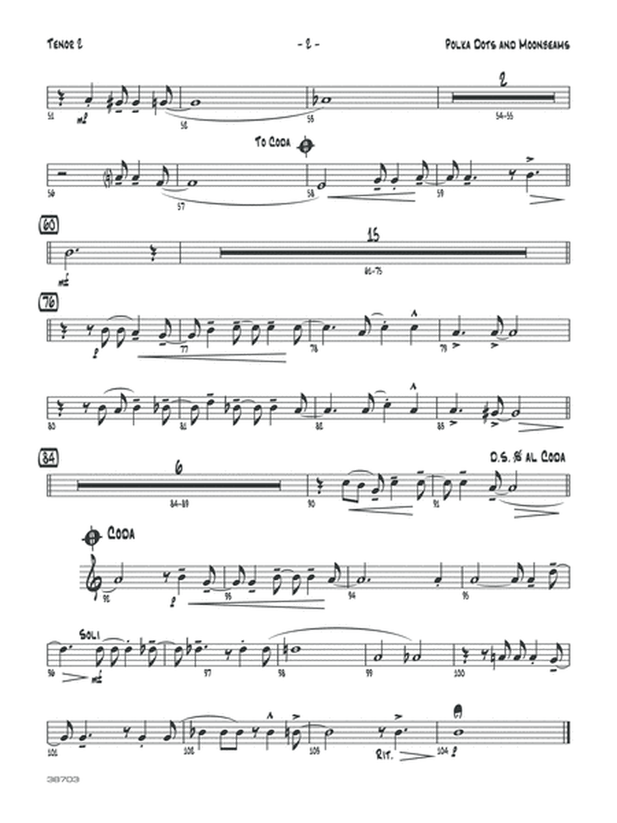 Polkadots and Moonbeams: 2nd B-flat Tenor Saxophone