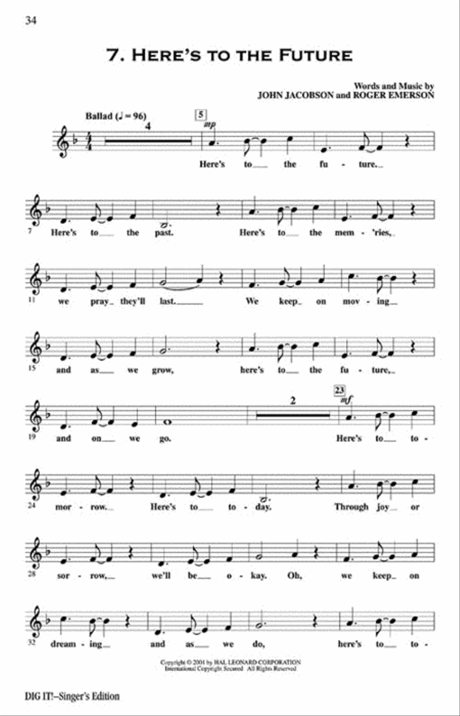 Dig It! - Teacher's Edition Choir scores gallery preview page 7
