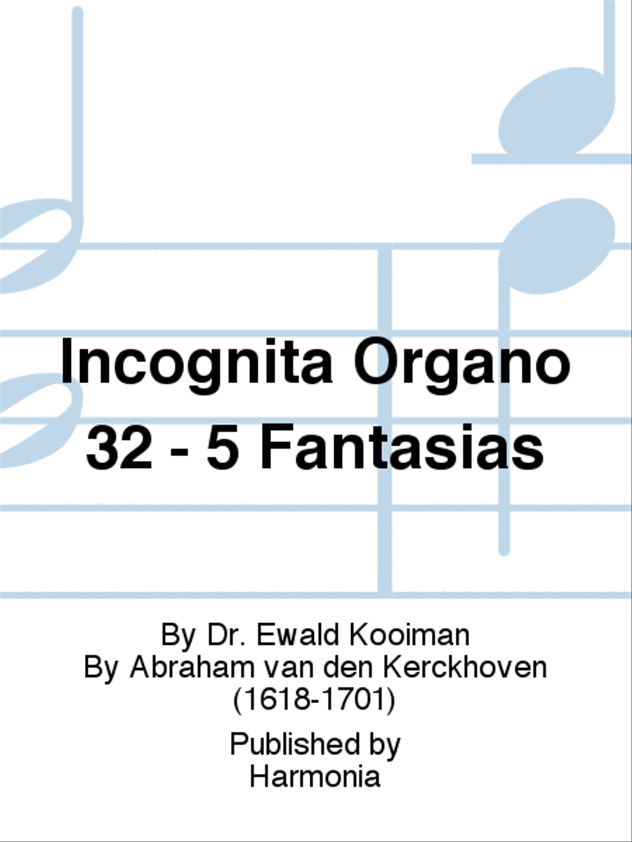Incognita Organo 32 - 5 Fantasias Organ scores gallery preview page 1