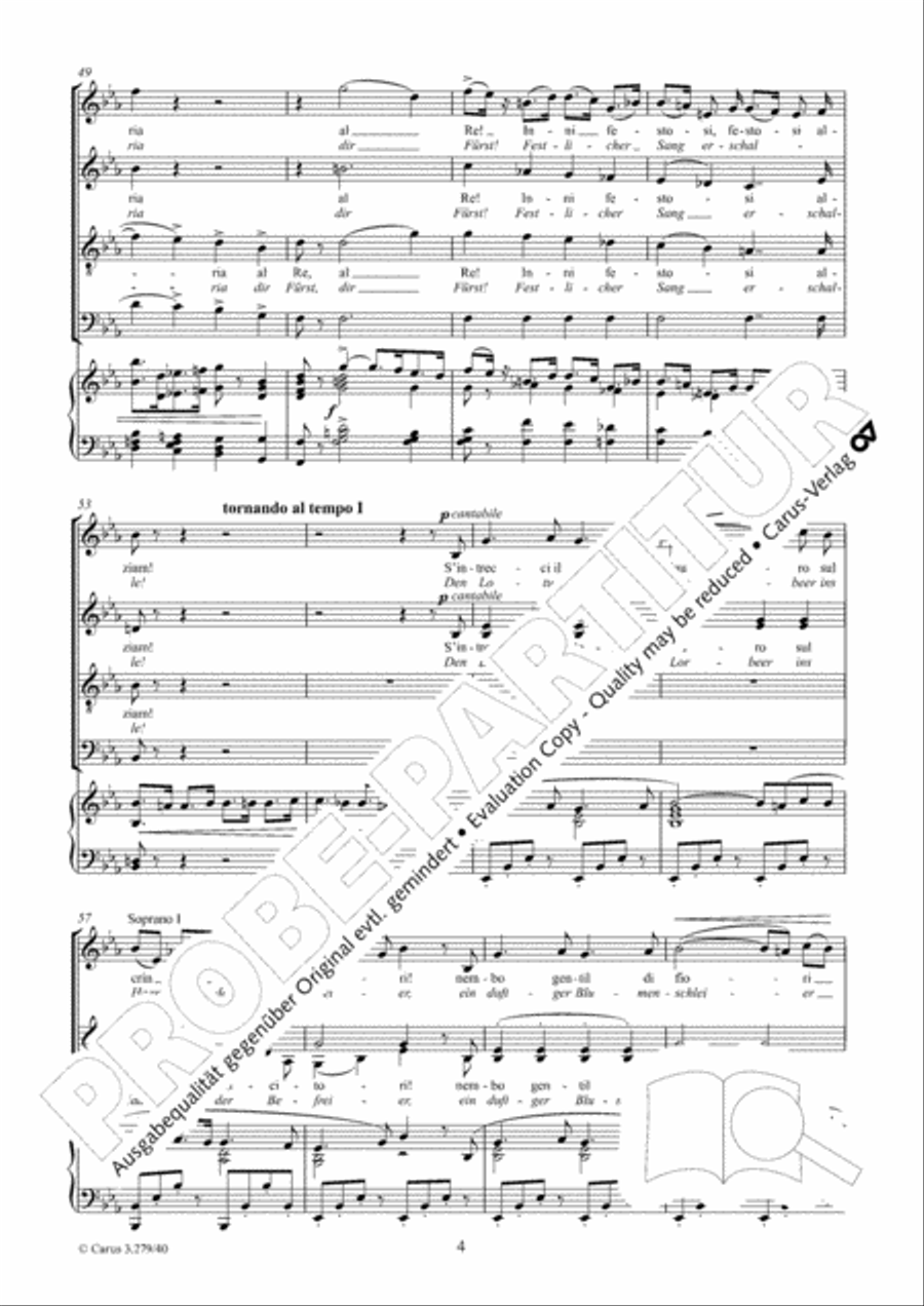 Gloria all' Egitto TTBB scores gallery preview page 5