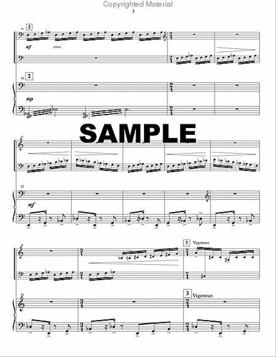 Concerto in One Movement for Marimba (piano reduction) Percussion Ensemble scores gallery preview page 4