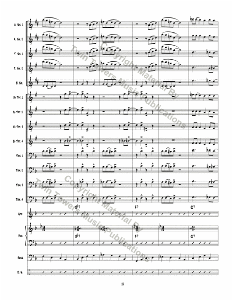 Big Red Rooster Jazz Ensemble scores gallery preview page 14