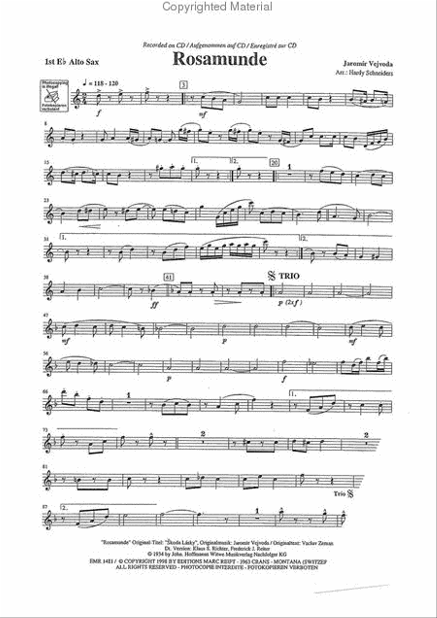 Play The 1st Alto Saxophone With The Marc Reift Orchestra Concert Band scores gallery preview page 3