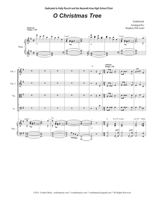 O Christmas Tree (String Quartet and Piano)
