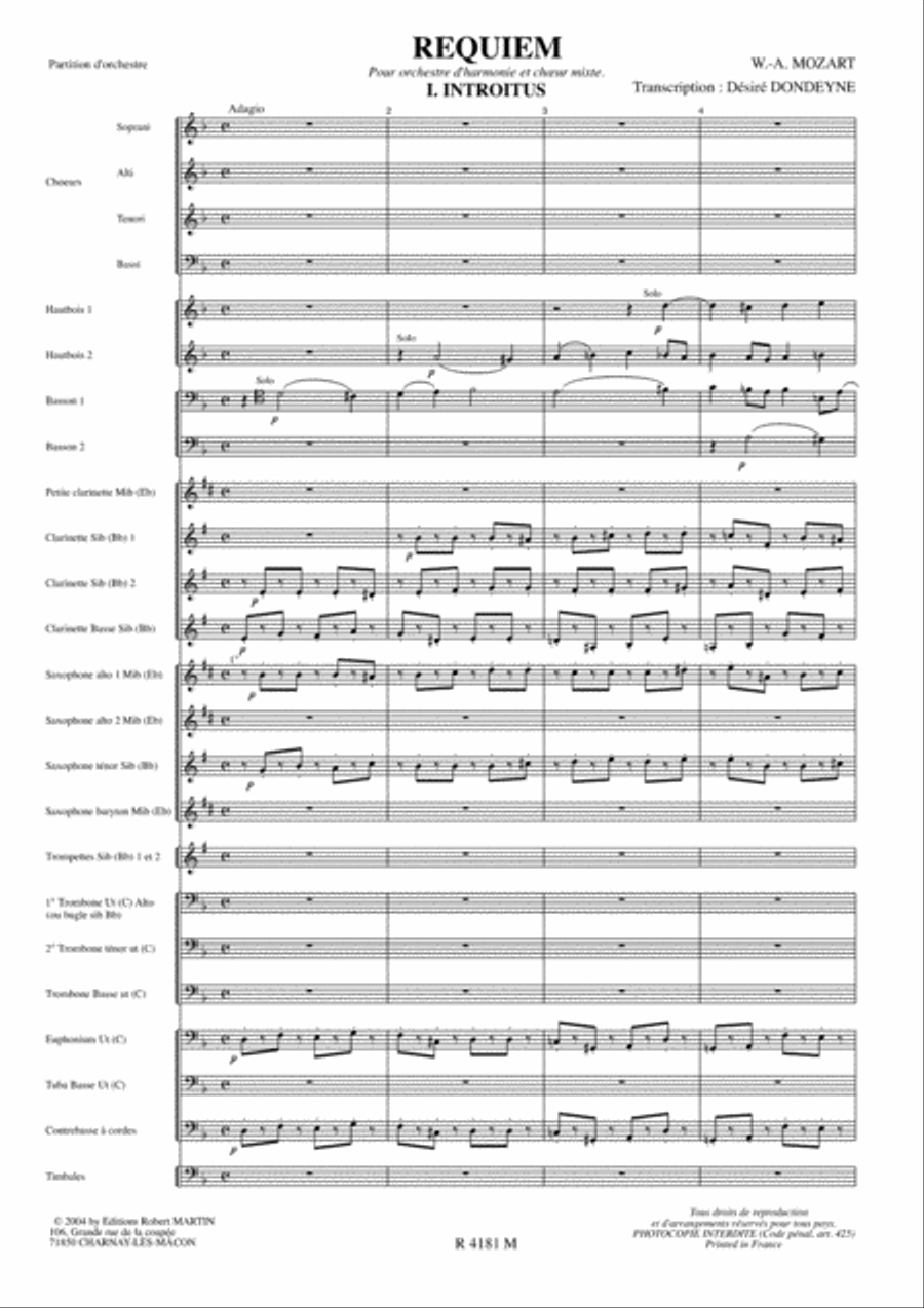 Requiem Concert Band scores gallery preview page 2