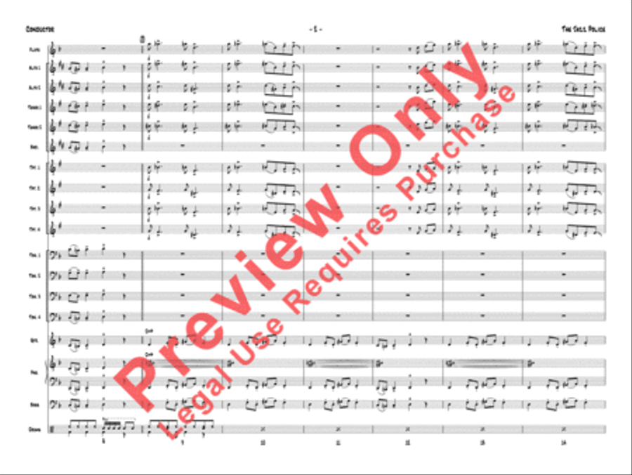 The Jazz Police Jazz Ensemble scores gallery preview page 5