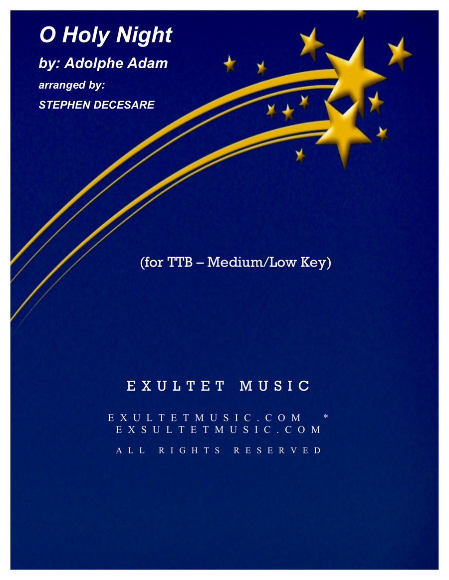 O Holy Night (TTB - Medium/Low Key) TTB scores gallery preview page 1