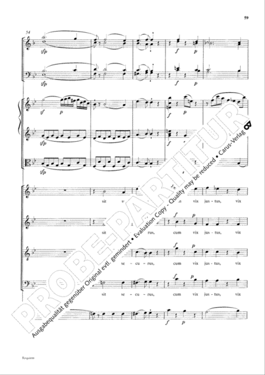 Requiem 4-Part scores gallery preview page 67