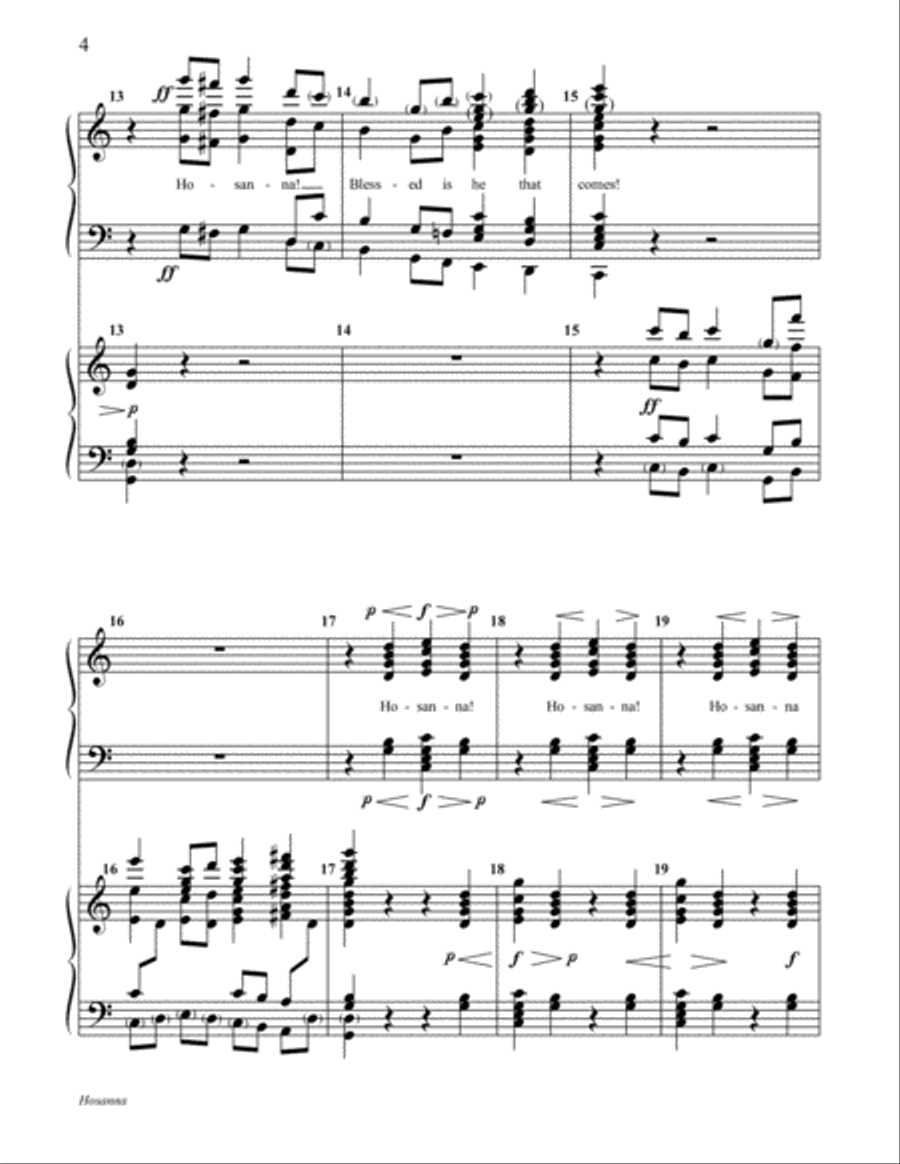 Hosanna 4-Part scores gallery preview page 4