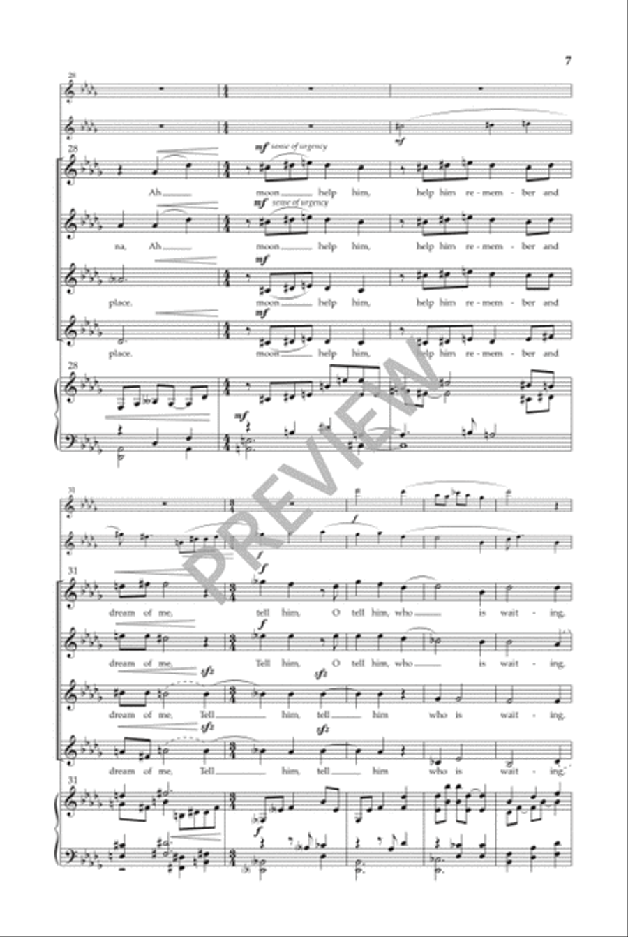 Song to the Moon (SSAA) Song to the Moon (SSAA) SSAA scores gallery preview page 8
