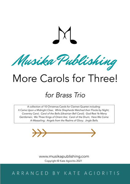 More Carols for Three - Brass Trio image number null