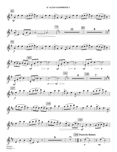 Passages - Eb Alto Saxophone 1